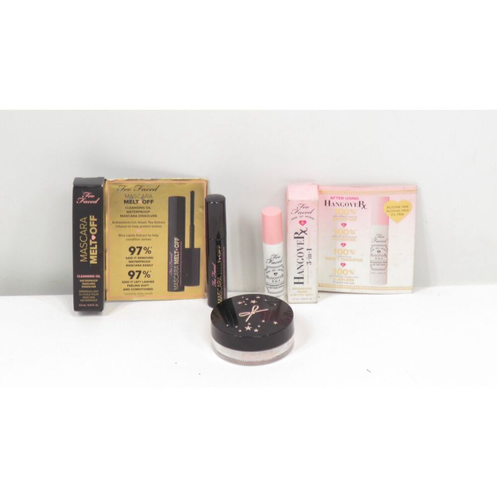 Too Faced Mascara Melt Off Hangover Rx 3 in 1 Setting Spray Ciate Loose Powder